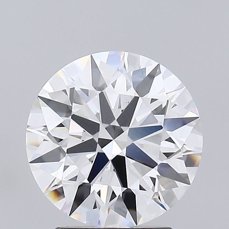 ROUND BRILLIANT 2.08CT, E VS2 8X