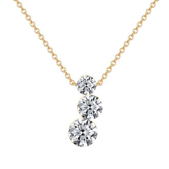 14K yellow gold necklace (1.37 carats)