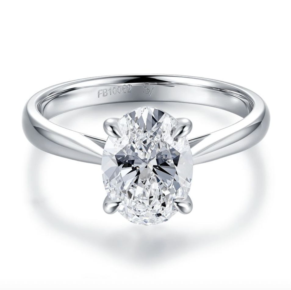 14K WHITE GOLD SEMI MOUNTING RING 3.00G 14KW SZ 7