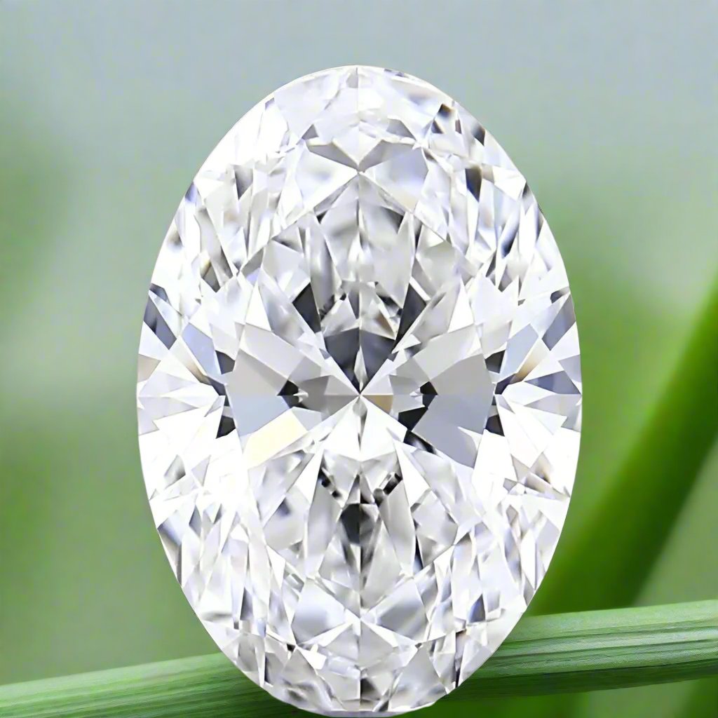 OVAL BRILLANT 1.07CT, D VVS2 8X