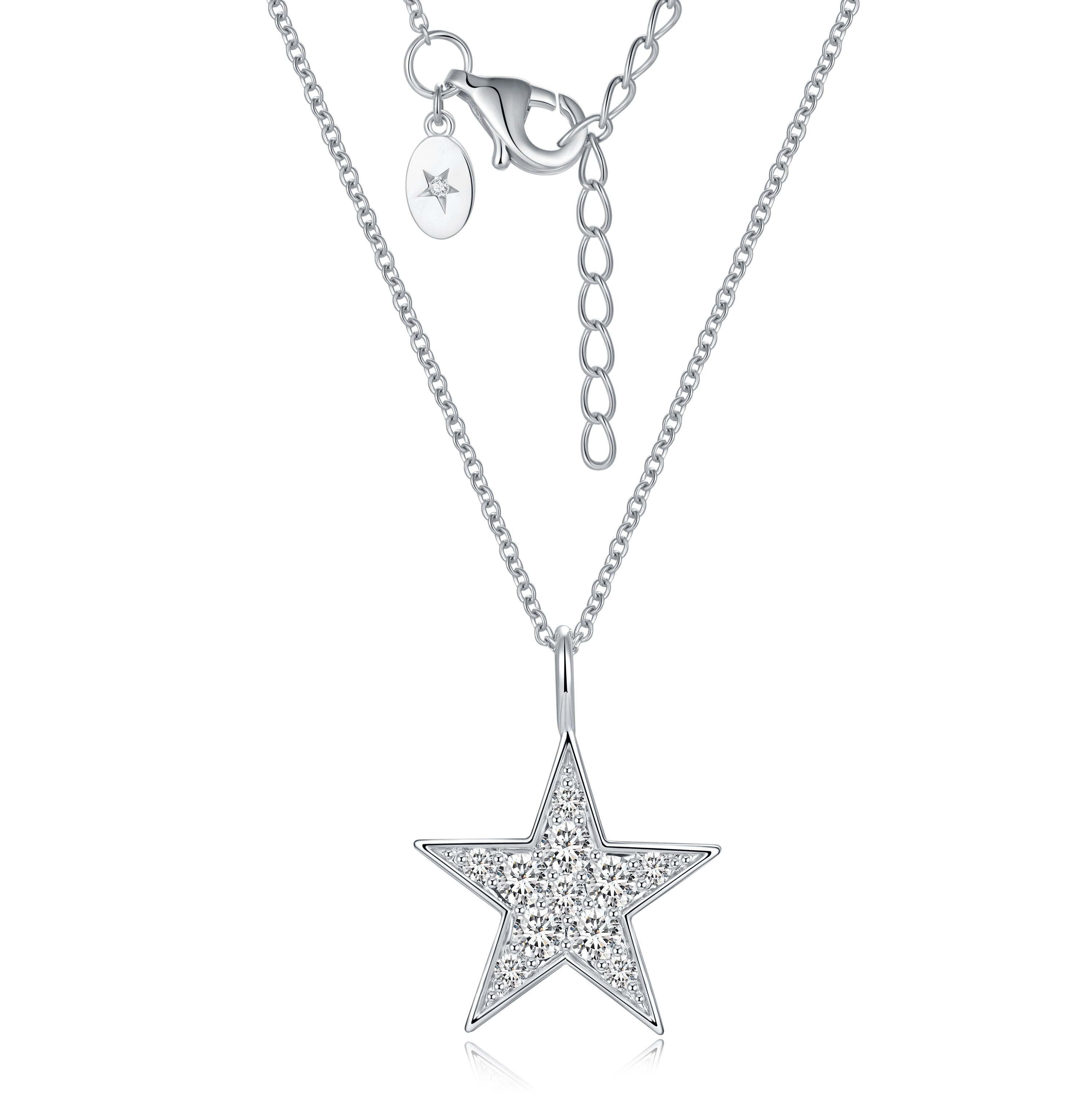 Celestial Starburst Diamond Necklace