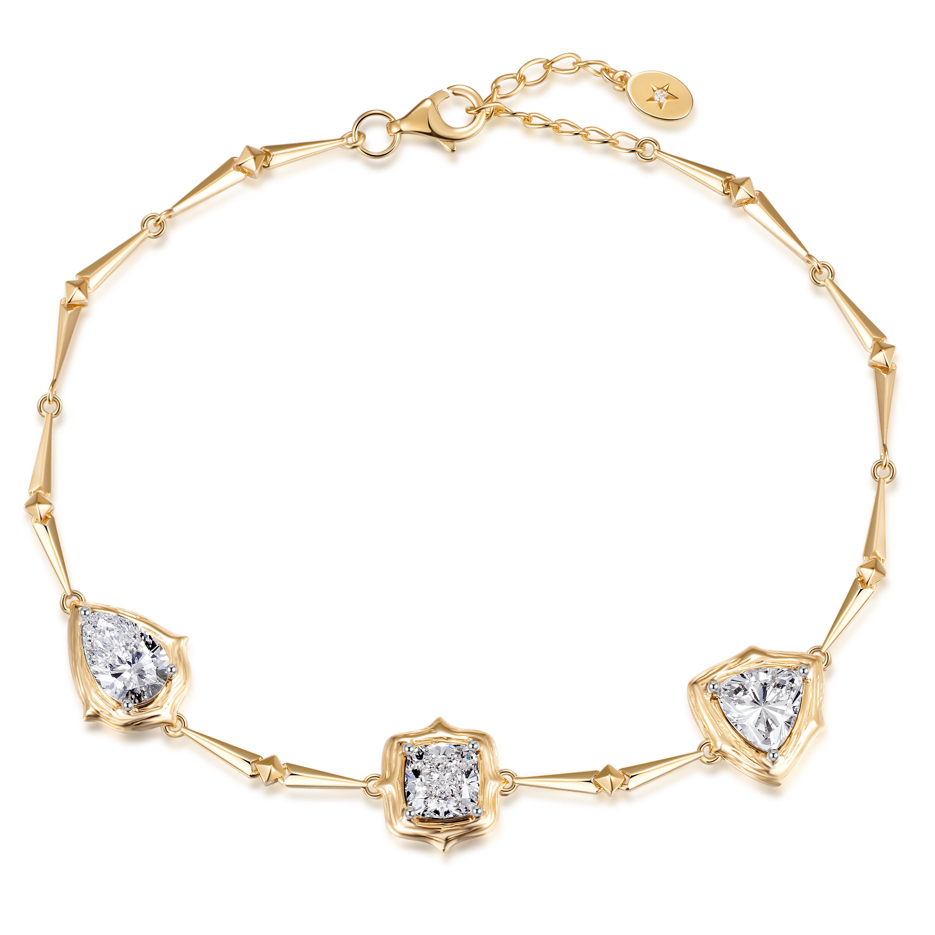 Golden Diamond Trio Bracelet