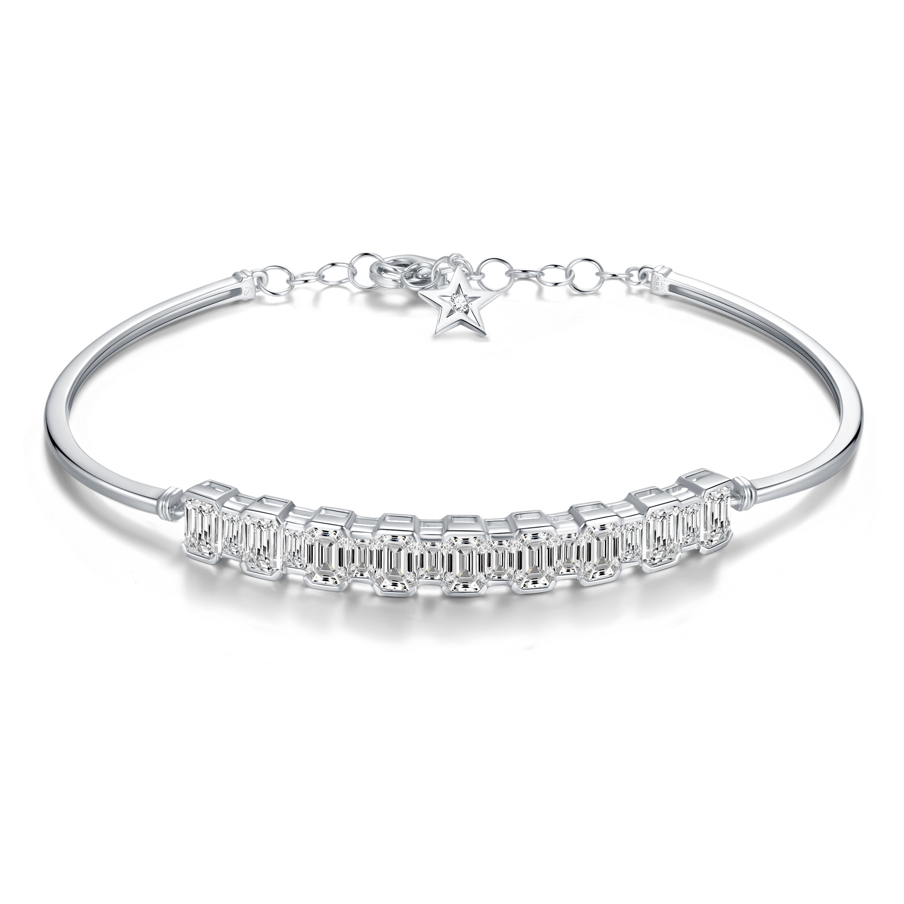 Radiant Bar Diamond Bracelet