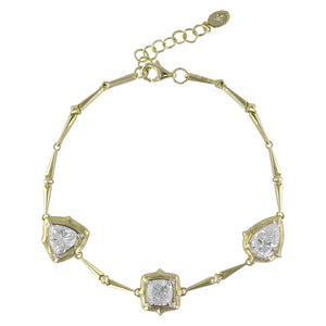 Golden Diamond Trio Bracelet