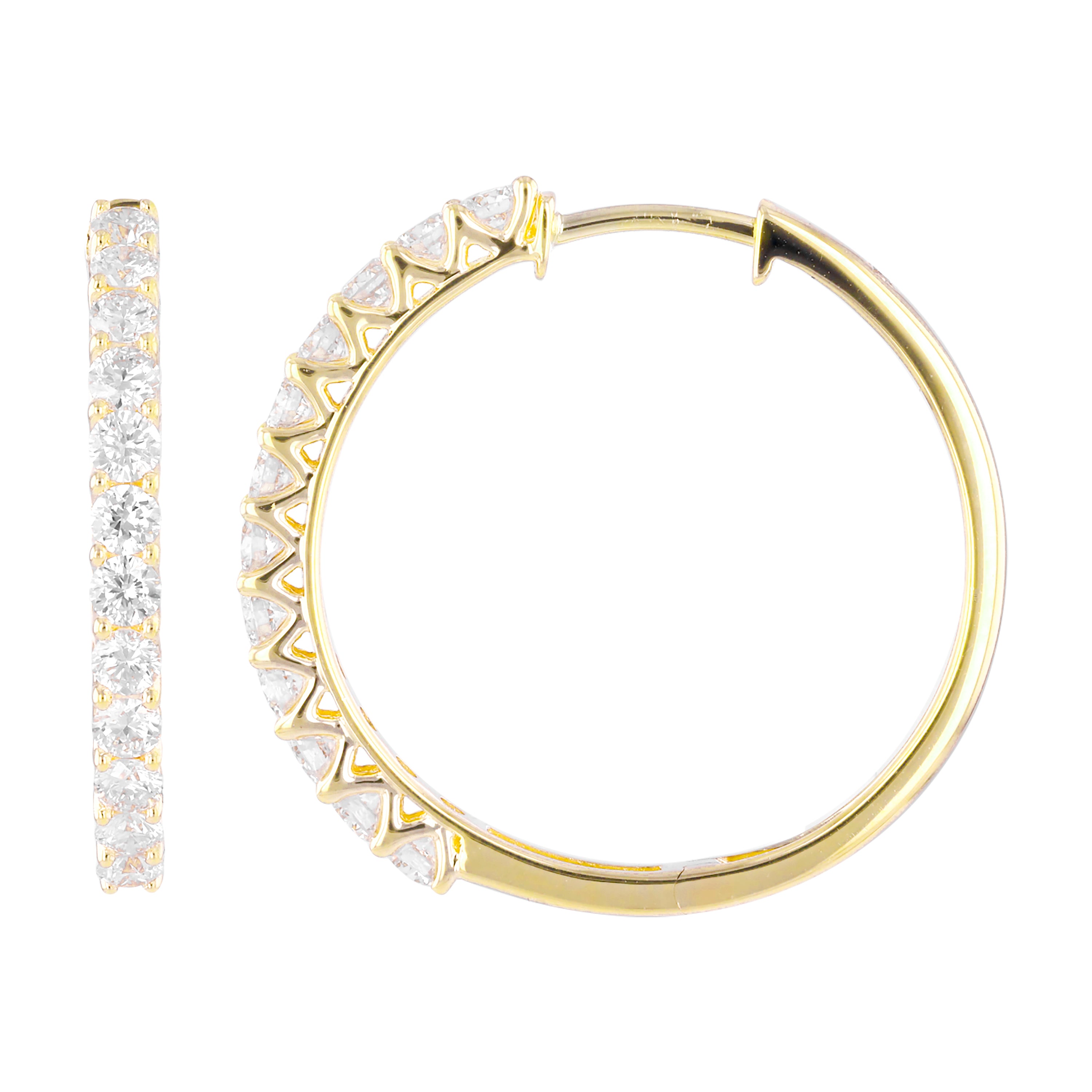 Golden Radiance Hoops