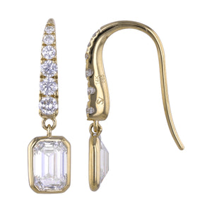 Luminous Pear Drop Diamond Dangles