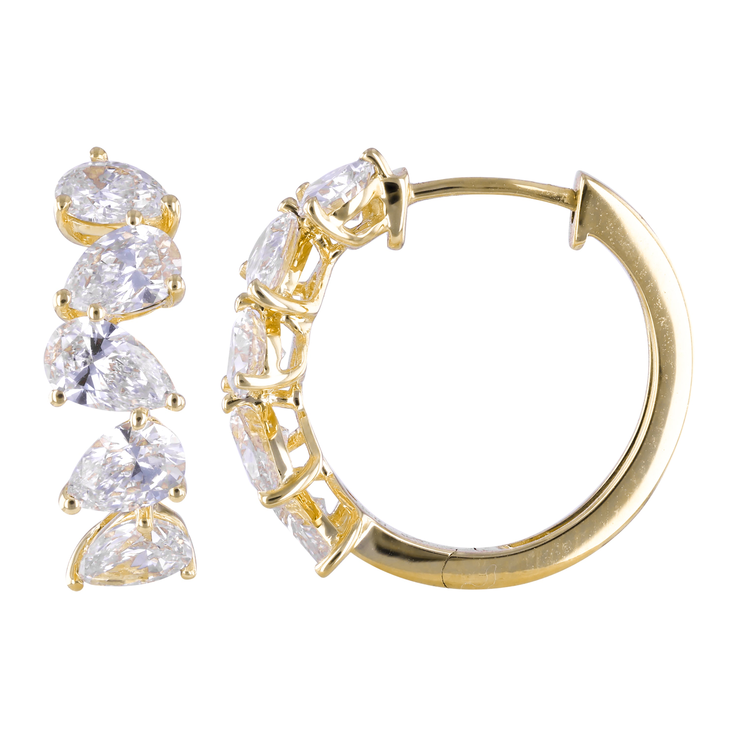 Pear Our Promise Hoop Earrings