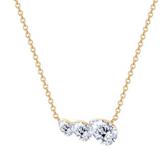 14K yellow gold necklace (0.92 carats)