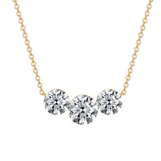 14K yellow gold necklace (1.61 carats)