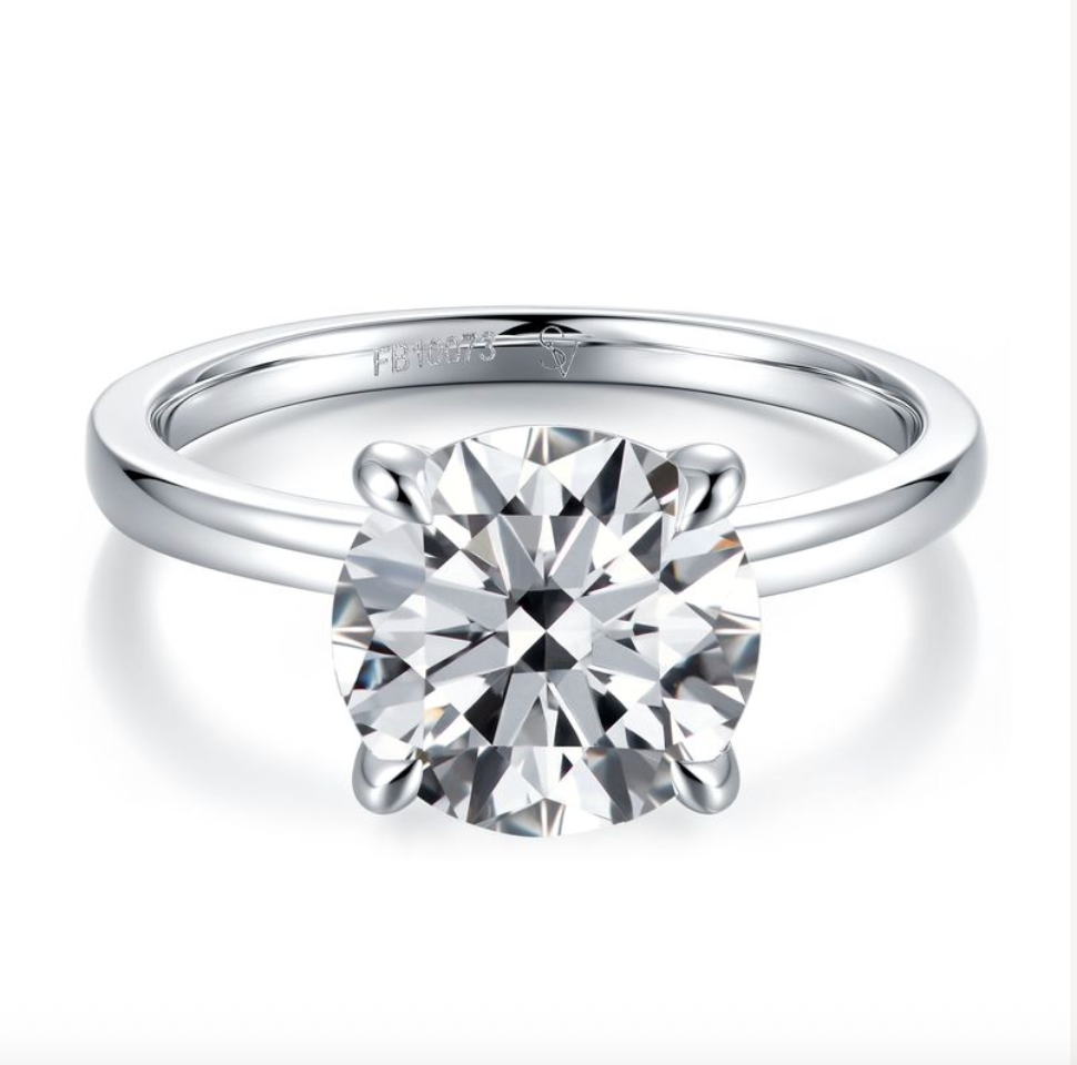 14K WHITE GOLD SEMI MOUNTING RING 2.78G 14KW