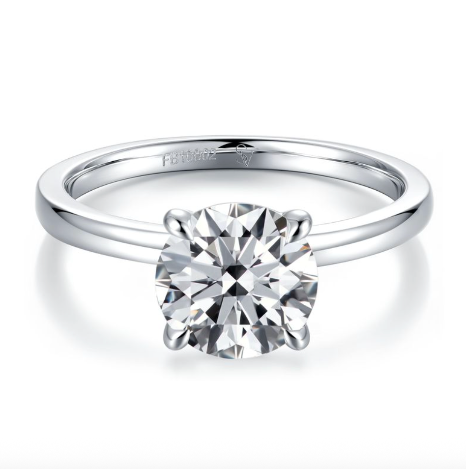 14K WHITE GOLD SEMI MOUNTING RING 2.78G 14KW SZ 7